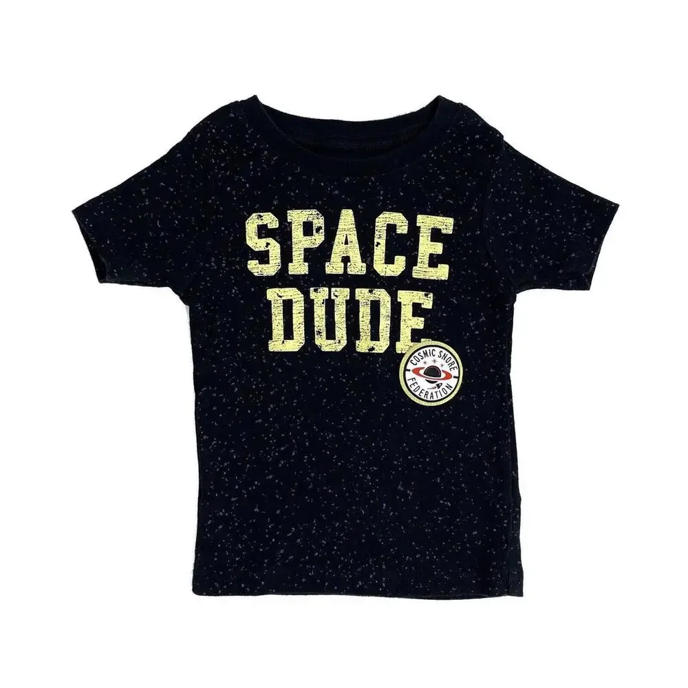 Carter’s Baby Boy Size 24m Black Yellow Space Dude Sleepwear PJ Pajama Top Shirt